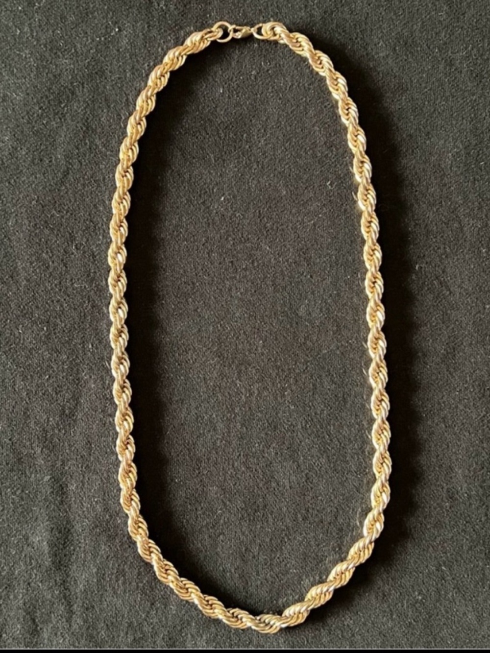Gold-Tone Rope Chain Necklace